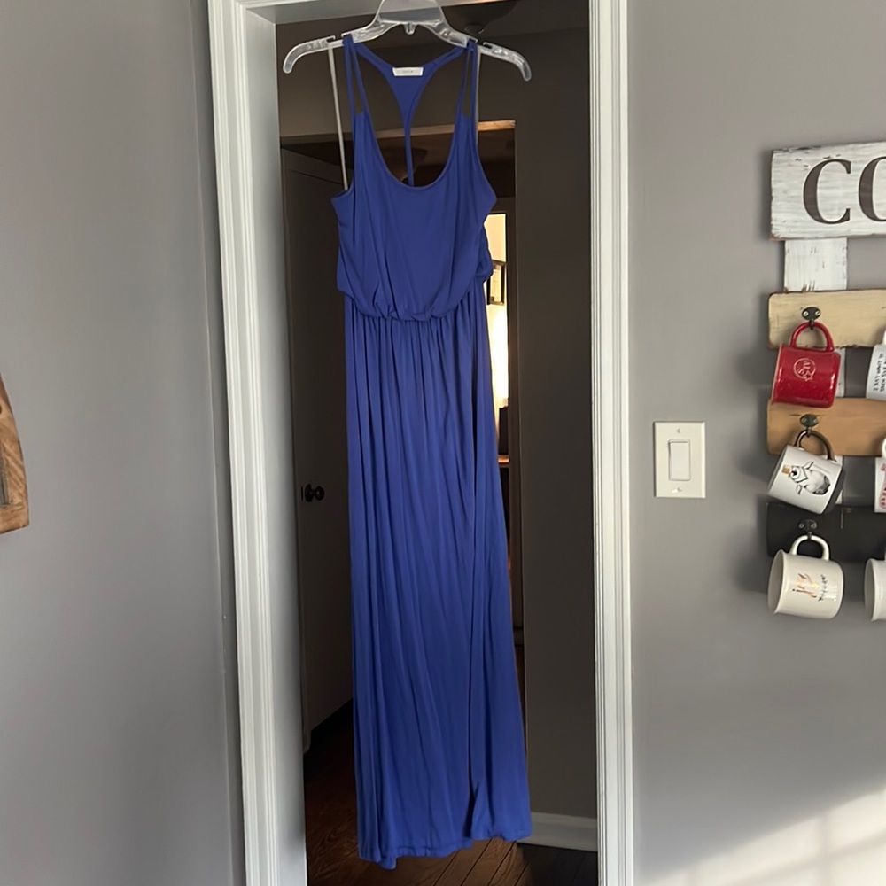 Purple maxi dress